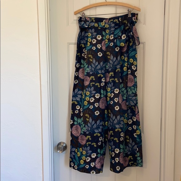 J. Crew Pants - Abigail Borg for J. Crew Floral Silk Pant